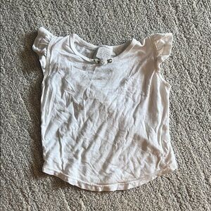 Daydreams White Kids' Flutter Sleeve Tee